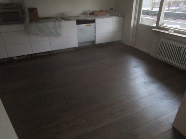 Eiken houten vloer geolied donker grijs 2k